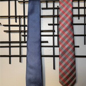 Calvin Klein Blue and Red Ties Set
